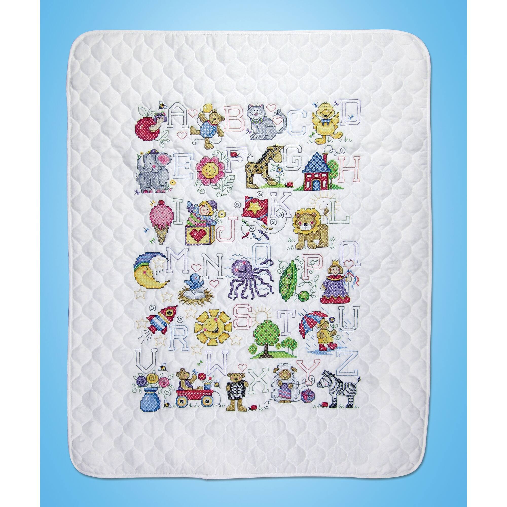 Design Works™ ABC Fun Stamped Quilt Cross Stitch Kit